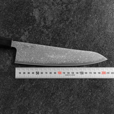 Gyuto SLD Black Damascus Ebony Handle 210mm (8.3”)-[Musashi]-[Japanese-Kitchen-Knives]