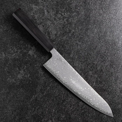Gyuto SLD Black Damascus Ebony Handle 210mm (8.3”)-[Musashi]-[Japanese-Kitchen-Knives]