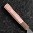 Gyuto SLD Mirror Buffalo Light Pink Maple Handle 210mm (8.3”)-[Musashi]-[Japanese-Kitchen-Knives]