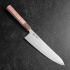 Gyuto SLD Mirror Buffalo Light Pink Maple Handle 210mm (8.3”)-[Musashi]-[Japanese-Kitchen-Knives]