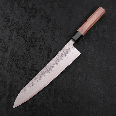 Gyuto SLD Nashiji Washi Walnut Handle 240mm-[Musashi]-[Japanese-Kitchen-Knives]