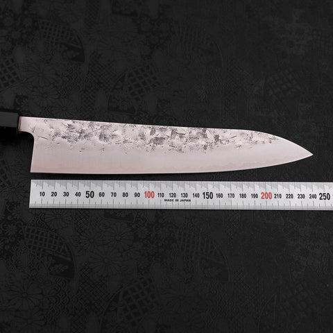 Gyuto SLD Nashiji Washi Walnut Handle 240mm-[Musashi]-[Japanese-Kitchen-Knives]