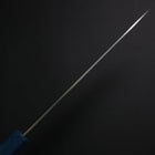 Gyuto SLD Wave Nickel Damascus Blue Urushi Handle 180mm-[Musashi]-[Japanese-Kitchen-Knives]