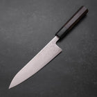 Gyuto SLD Wave Nickel Damascus Buffalo Ebony Handle 180mm-[Musashi]-[Japanese-Kitchen-Knives]
