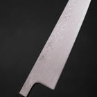 Gyuto SLD Wave Nickel Damascus Buffalo Ebony Handle 180mm-[Musashi]-[Japanese-Kitchen-Knives]