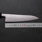 Gyuto SLD Wave Nickel Damascus Buffalo Ebony Handle 180mm-[Musashi]-[Japanese-Kitchen-Knives]
