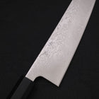 Gyuto SLD Wave Nickel Damascus Buffalo Ebony Handle 210mm-[Musashi]-[Japanese-Kitchen-Knives]