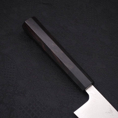 Gyuto SLD Wave Nickel Damascus Buffalo Ebony Handle 210mm-[Musashi]-[Japanese-Kitchen-Knives]