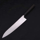 Gyuto SLD Wave Nickel Damascus Buffalo Ebony Handle 240mm-[Musashi]-[Japanese-Kitchen-Knives]