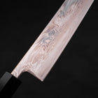 Gyuto SLD Wave Nickel Damascus Buffalo Wenge Handle 210mm-[Musashi]-[Japanese-Kitchen-Knives]