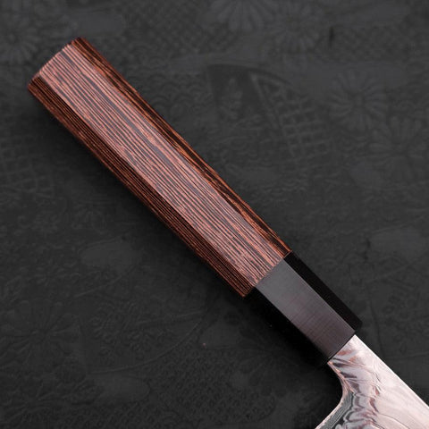Gyuto SLD Wave Nickel Damascus Buffalo Wenge Handle 210mm-[Musashi]-[Japanese-Kitchen-Knives]