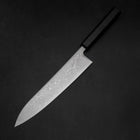 Gyuto SLD Wave Nickel Damascus Dark Blue Urushi Handle 240mm-[Musashi]-[Japanese-Kitchen-Knives]