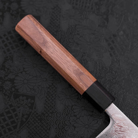 Gyuto SLD Wave Nickel Damascus Walnut Handle 240mm-[Musashi]-[Japanese-Kitchen-Knives]