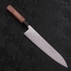 Gyuto SLD Wave Nickel Damascus Walnut Handle 240mm-[Musashi]-[Japanese-Kitchen-Knives]