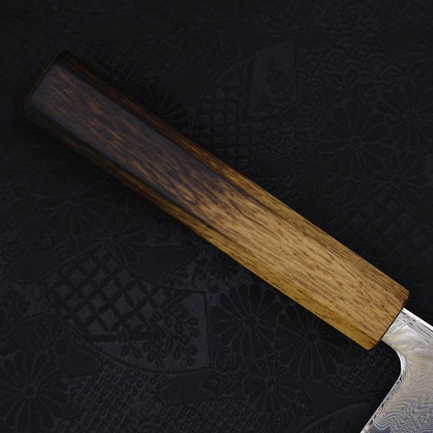 Gyuto SLD Wave Nickel Damascus Yaki Urushi Handle 210mm-[Musashi]-[Japanese-Kitchen-Knives]