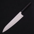 Gyuto Silver Steel #3 Damascus Buffalo Ebony Handle 240mm-[Musashi]-[Japanese-Kitchen-Knives]