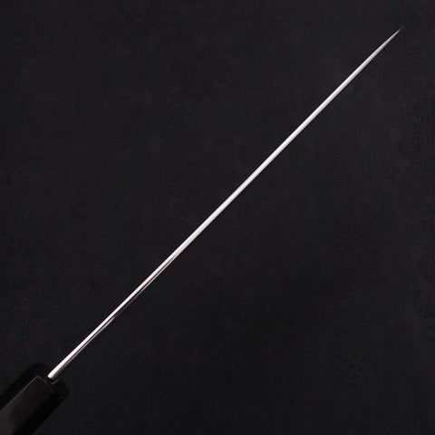 Gyuto Silver Steel #3 Damascus Buffalo Ebony Handle 240mm-[Musashi]-[Japanese-Kitchen-Knives]