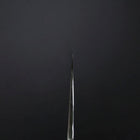 Gyuto Silver Steel #3 Mirror Honyaki Buffalo Ebony Handle 240mm-[Musashi]-[Japanese-Kitchen-Knives]