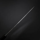 Gyuto Silver Steel #3 Mirror Honyaki Buffalo Ebony Handle 240mm-[Musashi]-[Japanese-Kitchen-Knives]