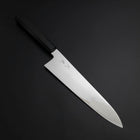 Gyuto Silver Steel #3 Mirror Honyaki Buffalo Ebony Handle 240mm-[Musashi]-[Japanese-Kitchen-Knives]