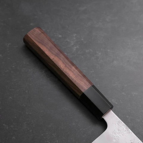 Gyuto Silver Steel #3 Nashiji Buffalo Walnut Handle 210mm-[Musashi]-[Japanese-Kitchen-Knives]