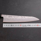 Gyuto Silver Steel #3 Nashiji Buffalo Walnut Handle 210mm-[Musashi]-[Japanese-Kitchen-Knives]