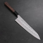 Gyuto Silver Steel #3 Nashiji Buffalo Walnut Handle 210mm-[Musashi]-[Japanese-Kitchen-Knives]