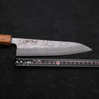 Gyuto Silver Steel #3 Nashiji Oak Handle 180mm-[Musashi]-[Japanese-Kitchen-Knives]
