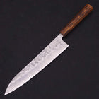 Gyuto Silver Steel #3 Nashiji Sumi Urushi Handle 240mm-[Musashi]-[Japanese-Kitchen-Knives]
