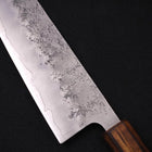 Gyuto Silver Steel #3 Nashiji Sumi Urushi Handle 240mm-[Musashi]-[Japanese-Kitchen-Knives]