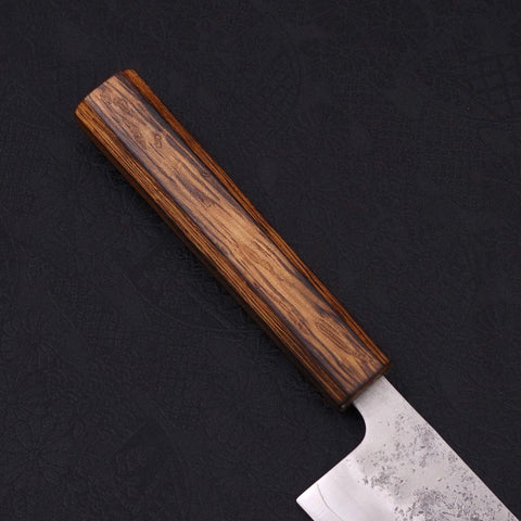 Gyuto Silver Steel #3 Nashiji Sumi Urushi Handle 240mm-[Musashi]-[Japanese-Kitchen-Knives]