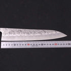 Gyuto Silver Steel #3 Nashiji Sumi Urushi Handle 240mm-[Musashi]-[Japanese-Kitchen-Knives]