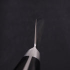 Gyuto Silver Steel #3 Nashiji Western Black Handle 210mm (8.3”)-[Musashi]-[Japanese-Kitchen-Knives]