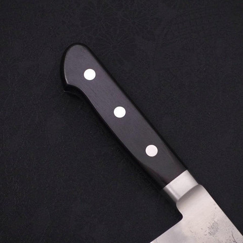 Gyuto Silver Steel #3 Nashiji Western Black Handle 210mm (8.3”)-[Musashi]-[Japanese-Kitchen-Knives]