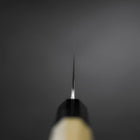 Gyuto Silver Steel #3 Polished Buffalo Magnolia Handle 210mm-[Musashi]-[Japanese-Kitchen-Knives]