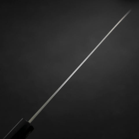 Gyuto Silver Steel #3 Polished Buffalo Magnolia Handle 210mm-[Musashi]-[Japanese-Kitchen-Knives]