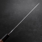Gyuto Silver Steel #3 Polished Walnut Handle 210mm-[Musashi]-[Japanese-Kitchen-Knives]