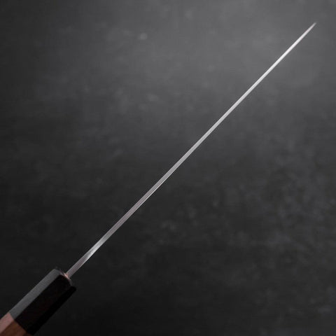 Gyuto Silver Steel #3 Polished Walnut Handle 210mm-[Musashi]-[Japanese-Kitchen-Knives]