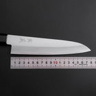 Gyuto Stainless Clad Blue Super Polished Shitan Handle 180mm (7”)-[Musashi]-[Japanese-Kitchen-Knives]