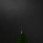 Gyuto Sweden Stainless Steel Nashiji Washi Damascus Green Urushi Handle 210mm-[Musashi]-[Japanese-Kitchen-Knives]