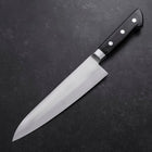 Gyuto VG-1 Polished Western Black Handle 180mm (Tsuba-ari)-[Musashi]-[Japanese-Kitchen-Knives]