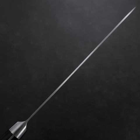 Gyuto VG-1 Polished Western Black Handle 180mm (Tsuba-ari)-[Musashi]-[Japanese-Kitchen-Knives]