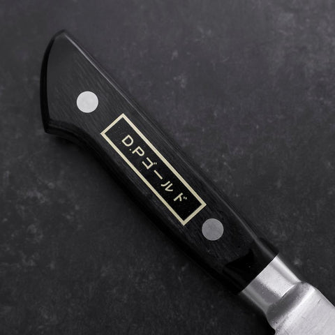 Gyuto VG-1 Polished Western Black Handle 180mm (Tsuba-ari)-[Musashi]-[Japanese-Kitchen-Knives]