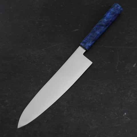 Gyuto VG-10 Damascus Blue Birch Handle 210mm-[Musashi]-[Japanese-Kitchen-Knives]