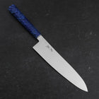 Gyuto VG-10 Damascus Blue Birch Handle 210mm-[Musashi]-[Japanese-Kitchen-Knives]