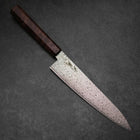 Gyuto VG-10 Damascus Brown Birch Handle 210mm-[Musashi]-[Japanese-Kitchen-Knives]