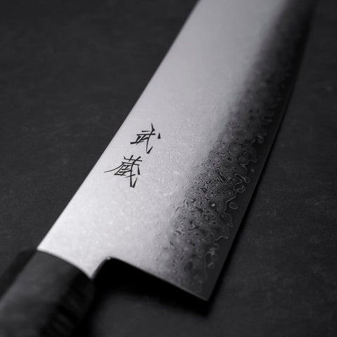 Gyuto VG-10 Damascus Gray Birch Handle 210mm-[Musashi]-[Japanese-Kitchen-Knives]