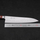 Gyuto VG-10 Damascus Mahogany Handle 210mm-[Musashi]-[Japanese-Kitchen-Knives]
