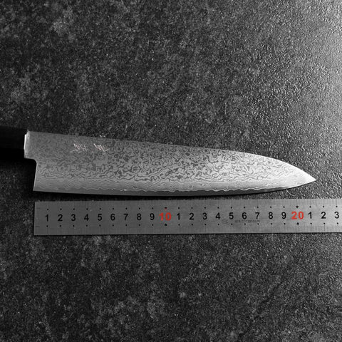 Gyuto VG-10 Damascus Pakka Handle 210mm (8.3”)-[Musashi]-[Japanese-Kitchen-Knives]
