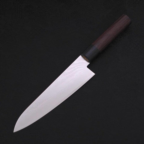Gyuto VG-10 Damascus Shitan Handle 180mm-[Musashi]-[Japanese-Kitchen-Knives]